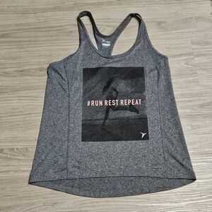 Pink & Grey Old Navy0 Tank Top - Sz Lg